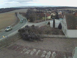 Vjezd do obce ze severu