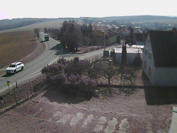 Vjezd do obce ze severu