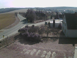 Vjezd do obce ze severu