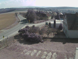 Vjezd do obce ze severu