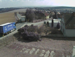 Vjezd do obce ze severu