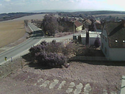 Vjezd do obce ze severu