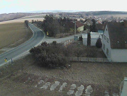 Vjezd do obce ze severu