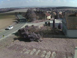 Vjezd do obce ze severu