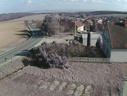 Vjezd do obce ze severu