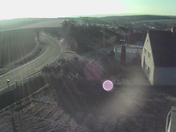 Vjezd do obce ze severu