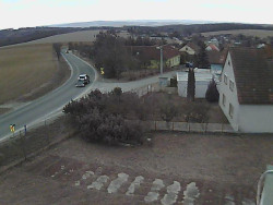 Vjezd do obce ze severu