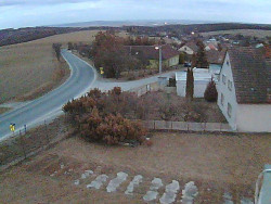 Vjezd do obce ze severu