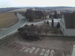 Vjezd do obce ze severu