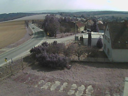 Vjezd do obce ze severu