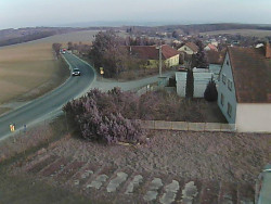 Vjezd do obce ze severu