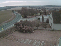 Vjezd do obce ze severu