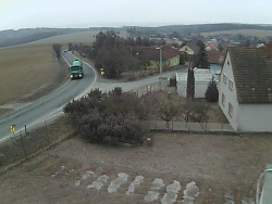 Vjezd do obce ze severu