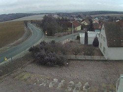 Vjezd do obce ze severu