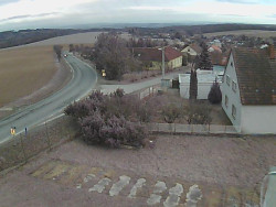 Vjezd do obce ze severu