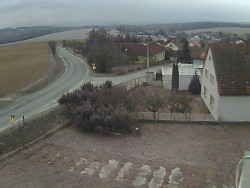 Vjezd do obce ze severu