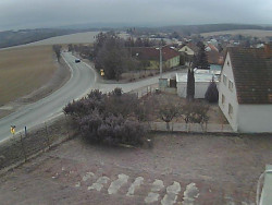 Vjezd do obce ze severu