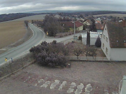 Vjezd do obce ze severu