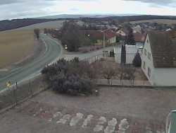 Vjezd do obce ze severu