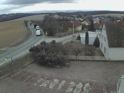 Vjezd do obce ze severu