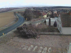 Vjezd do obce ze severu