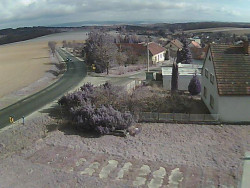 Vjezd do obce ze severu