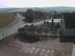 Vjezd do obce ze severu