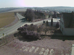 Vjezd do obce ze severu