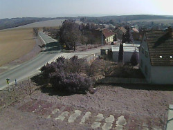 Vjezd do obce ze severu