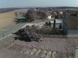 Vjezd do obce ze severu