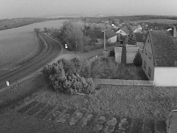 Vjezd do obce ze severu