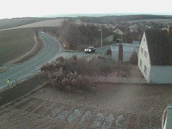 Vjezd do obce ze severu