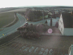 Vjezd do obce ze severu