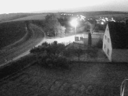 Vjezd do obce ze severu