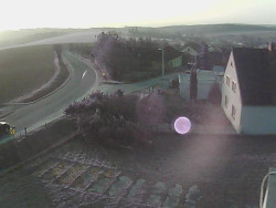 Vjezd do obce ze severu