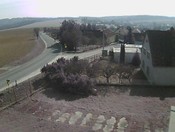 Vjezd do obce ze severu