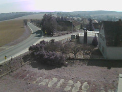 Vjezd do obce ze severu