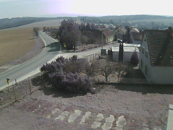 Vjezd do obce ze severu