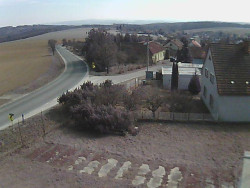 Vjezd do obce ze severu