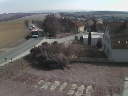 Vjezd do obce ze severu