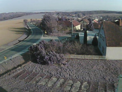 Vjezd do obce ze severu