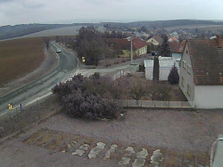 Vjezd do obce ze severu