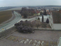 Vjezd do obce ze severu