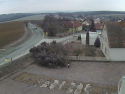 Vjezd do obce ze severu