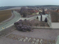 Vjezd do obce ze severu