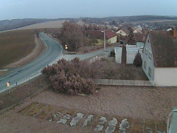 Vjezd do obce ze severu