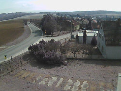 Vjezd do obce ze severu