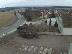 Vjezd do obce ze severu