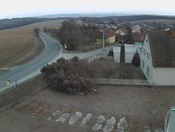 Vjezd do obce ze severu