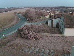 Vjezd do obce ze severu